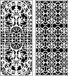 Design Pattern Panel Screen 6248 For Laser Cut Cnc Free Vector File