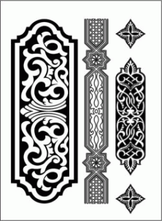 Design Pattern Woodcarving 6154 For Laser Cut Cnc Free Vector File