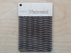 Diamond Pattern Living Hinge Template For Laser Cut Free DXF File