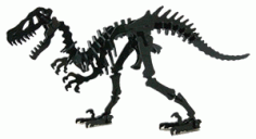 Dinosaur Skeleton Free DXF File