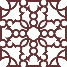 Divider Seamless Jali Pattern For Laser Cutting Free DXF File