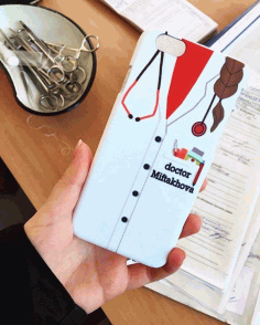 Doctor Iphone Sticker For Laser Cut Free Vector File