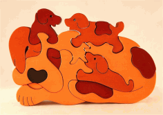 Dog Jigsaw Puzzle Kids Puzzle Game Free Vector File, Free Vectors File