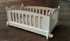 Doll Bed Laser Cut Free DXF File