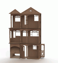 Doll House American For Laser Cut Free Vector File