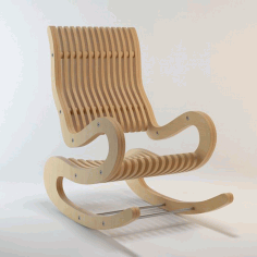 Drawing For Cnc Machine Tools Armchair Rocking Chair From Plywood Free DXF File