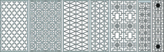 Drawing Room Floral Lattice Stencil Seamless Designs Free DXF File