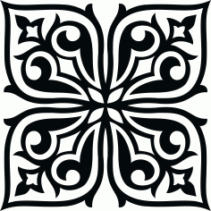 Drawing Room Floral Lattice Stencil Separator Seamless For Laser Cut Free Vector File