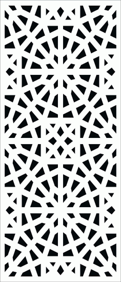 Drawing Room Floral Lattice Stencil Separator Seamless Pattern For Laser Cut Free Vector File, Free Vectors File
