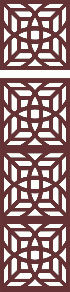 Drawing Room Grill Seamless Design For Laser Cutting Free DXF File