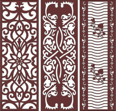Drawing Room Jali Floral Seamless Designs For Laser Cut Free Vector File