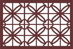 Drawing Room Lattice Floral Seamless Panel For Laser Cut Free Vector File