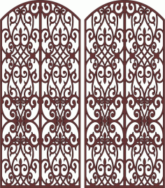 Drawing Room Screen Floral Seamless Panel Cnc Laser Cutting Free DXF File
