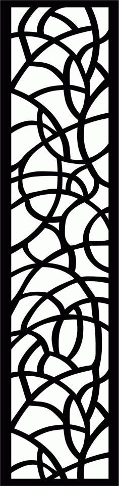 Drawing Room Screen Floral Seamless Pattern For Laser Cutting Free DXF File
