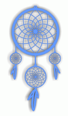 Dream Catcher For Laser Cut Free Vector File