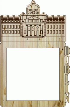 Dublin Photo Frame Panel Laser Cut Free Vector File, Free Vectors File