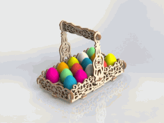 Easter Bucket For Laser Cutting Free Vector Files