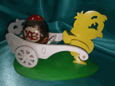 Easter Chicken Egg Holder Template For Laser Cut Free Vector File