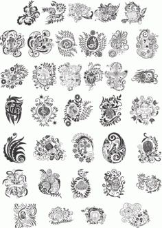 Easter Patterns Free Vector File