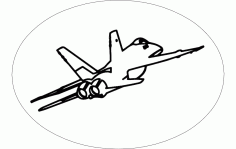 f-18 Aircraft Free DXF File