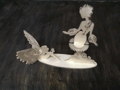 Fairies Napkin Holder For Laser Cut Free DXF File