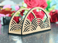 Fancy Napkin Holder Table Decor Laser Cutting Free DXF File, Free Vectors File