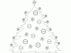 Festive Stuff Christmas Tree Laser Cut Free DXF File