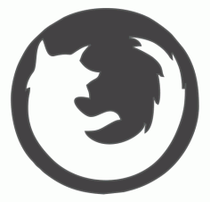 Firefox Logo Free DXF File