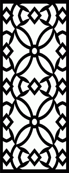 Floral Lattice Stencil Design Cnc Cutting Pattern For Laser Cut Free Vector File, Free Vectors File