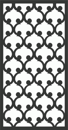 Floral Screen Patterns Design 13 Free DXF File
