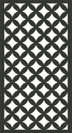 Floral Screen Patterns Design 14 Free DXF File