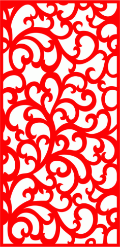 Floral Screen Patterns Design 148 Free DXF File
