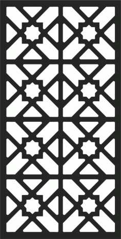 Floral Screen Patterns Design 3 Free DXF File