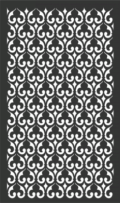 Floral Screen Patterns Design 33 Free DXF File