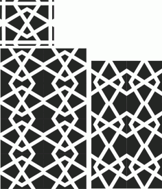 Floral Screen Patterns Design 35 Free DXF File