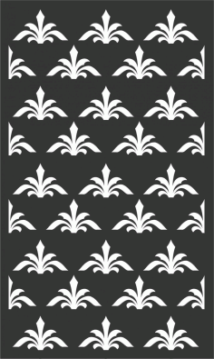 Floral Screen Patterns Design 66 Free DXF File