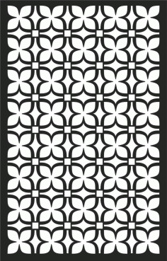 Floral Screen Patterns Design 67 Free DXF File
