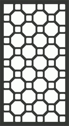 Floral Screen Patterns Design 80 Free DXF File