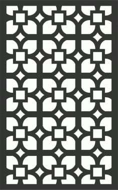 Floral Screen Patterns Design 83 Free DXF File