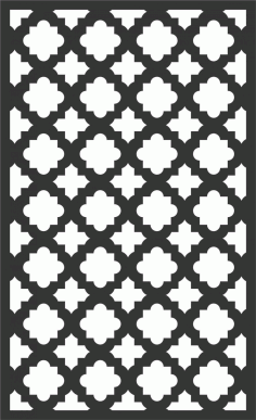 Floral Screen Patterns Design 87 Free DXF File