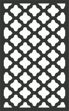 Floral Screen Patterns Design 89 Free DXF File