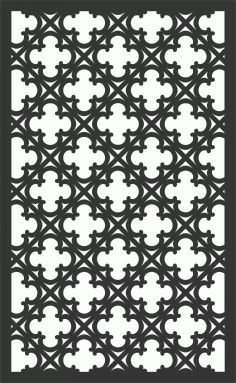 Floral Screen Patterns Design 94 Free DXF File