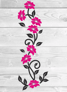 Floral Wall Decor For Laser Cutting Free Vector File