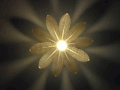 Flower Laser Lamp Template Free Vector File