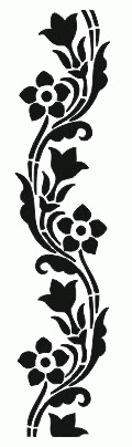Flowers And Decorative Pattern Free DXF File