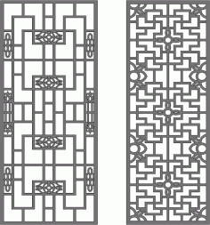 Folded Pattern Interlaced Decor Seamless Floral Jali For Laser Cut Free Vector File