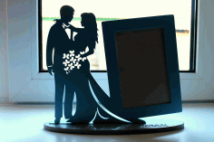 Frame For Young Couple Cnc Template For Laser Cut Free Vector File