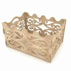 Gift Box For Party Laser Cut 3d Puzzle Free Vector File, Free Vectors File