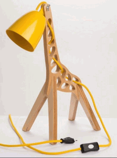 Giraffe Lamp Cnc Projects Ideas Free Vector File