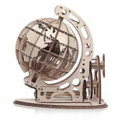 Globe For Laser Cut Free Vector File